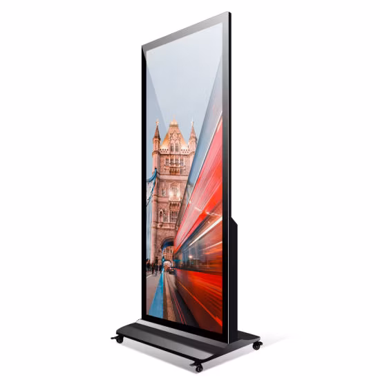 Window Indoor Android Software Kiosk Floor Stand Advertising Equipment Digital Signage Full Screen