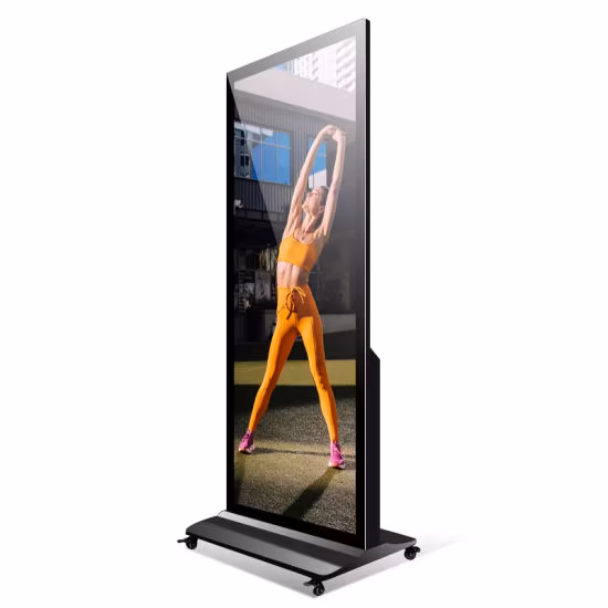 Window Indoor Android Software Kiosk Floor Stand Advertising Equipment Digital Signage Full Screen