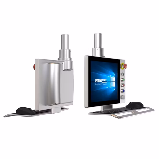 19 Inch Industrial Operation Panel HMI Cantilever Enclosure Supported Arm System Capacitive Touch Screen LCD Display IP65 Waterproof Dustproof Beckhoff Monitor