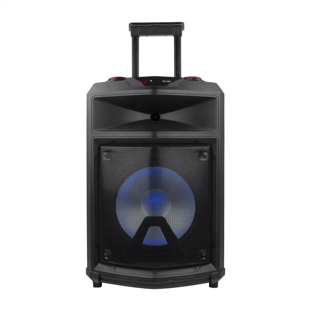 Tms-1201 12 Inch 12V 4.5ah Lead Rechargeable Battery Trolley Portable Active Speaker Box with USB SD FM Wireless Mic Remote