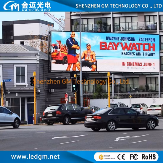 P10 P8 P6 Outdoor Full Color Front Maintenance LED Display Screen for Gmled Advertising